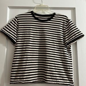 Everlane Organic Cotton Box-Cut Tee striped
